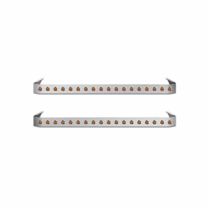 TP-15128L Peterbilt 378-379-386-388-389-579 63" Sleeper Panel with 36 Button LEDs SLEEPER PANEL Gray