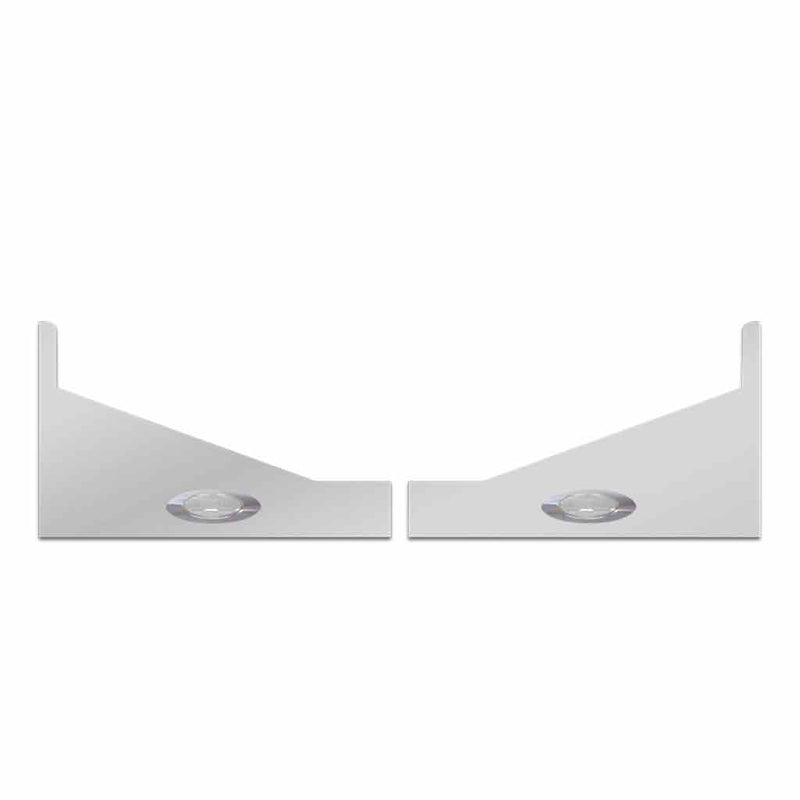 TP-151LMC Peterbilt 379 63" Sleeper Extension Panel with 2 Clear G4 LEDs SLEEPER PANEL Light Gray