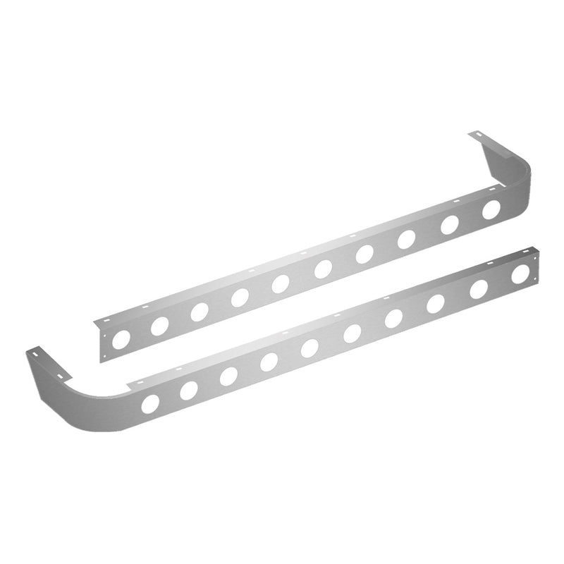 TP-1564 Peterbilt 389 63" Sleeper Panel for Extender with 20 x 2" Light Holes (2007 - 2010) SLEEPER PANEL Gray