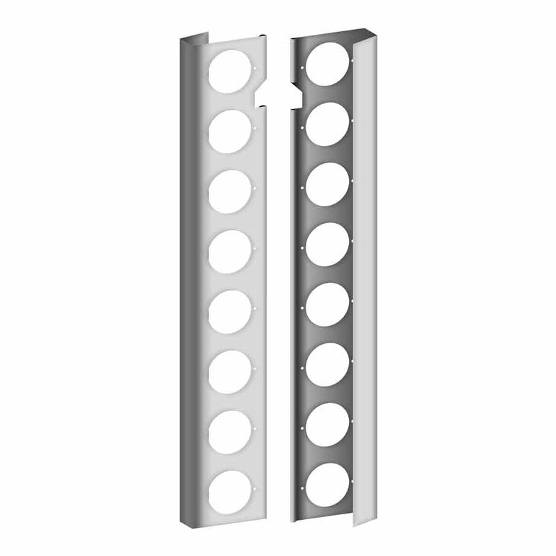 TP-1822 Pet. 379 Rear Air Cleaner w/ 16X2" Light Holes (1987-2004) REAR AIR CLEANER Gray