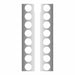 Light Gray Peterbilt 389 15" Premium Front Air Cleaner Light Bar with 8 X 2" Light Holes (2013+) FRONT AIR CLEANER