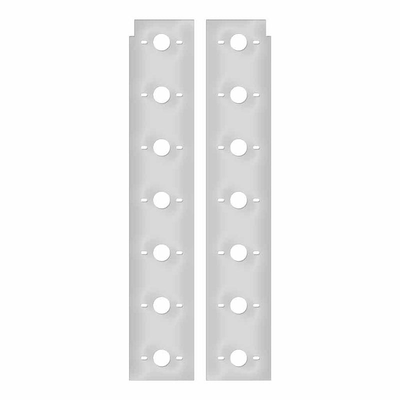 TP-1883 Peterbilt 389 Premium Front Air Cleaner Light Bar with 14 Slotted Light Holes (FG2) (2010+) FRONT AIR CLEANER Light Gray