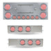 Dark Gray TRX-SPC32 Dual LED Mud Flap Hangers & Center Panel Rear Accessory Kit (3 3/4″ Bolt Spacing) REAR CENTER PANEL