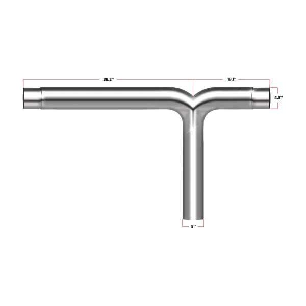 TSK-5Y TRUX Galvanized Y Pipe – 5″ — Horse & Buggy Accessories