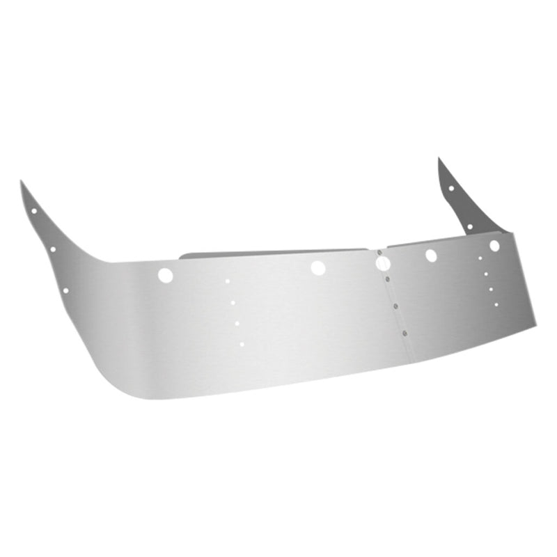TSUN-F18 16" Freightliner Columbia & Century Class Mid Roof Sunvisor with 5 X 2" Light Holes (2005+) Freightliner Visor Light Gray
