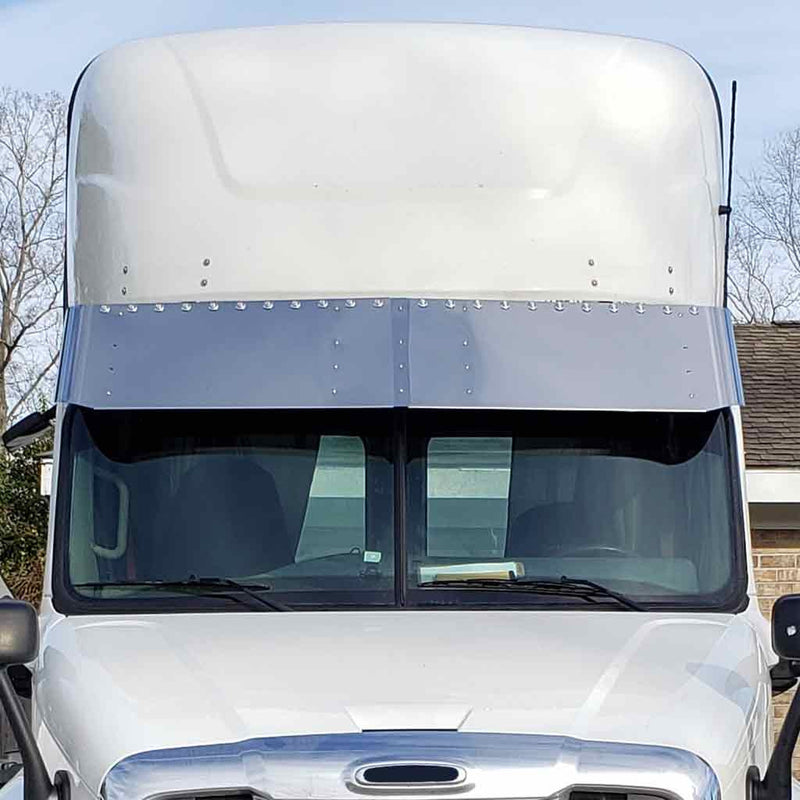 TSUN-F37 Freightliner CASCADIA 16″ Day Cab Sun Visor (2008-2014) – 22 x 3/4″ Holes Freightliner Cascadia Sun visor Light Gray