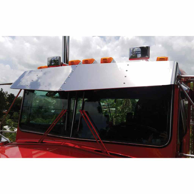TSUN-K8 15" KW W900 Flat Glass Sunvisor (2006-) Kenworth visor Black