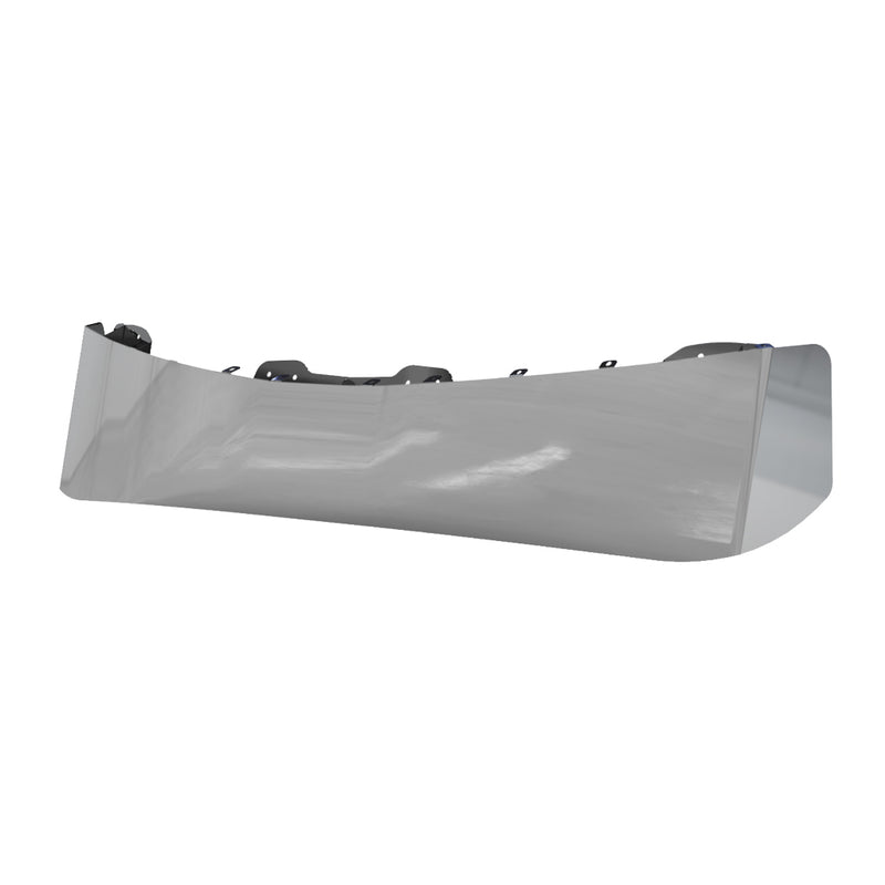 TSUN-K80 KW. W990 15″ Low Roof Curved One Piece Sun Visor (2017+) – Blank VISOR Dark Gray