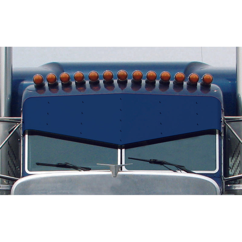 TSUN-P4 16" Slammed Paintable AL Pet. 379 Sunvisor PETERBILT VISOR Dark Slate Blue