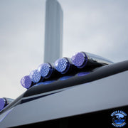 TU-1054 #1054 Peterbilt Bullet Cab Light Housing w/Watermelon Light Adapter w/mounting hardware and gaskets CAB LIGHT Gray