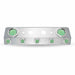 Light Gray TU-1601L4 Dual LED Air Line Box – 4″ & 2″ LEDs (Clear Lens) | Stainless Steel