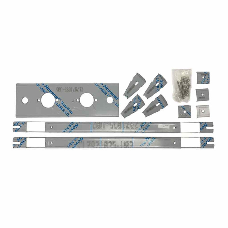 TU-1601L5 Dual LED Airline Box – 4″ & 2″ LEDs (Clear Lens) | Stainless Steel Light Slate Gray