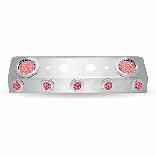 Light Gray TU-1601L5 Dual LED Airline Box – 4″ & 2″ LEDs (Clear Lens) | Stainless Steel