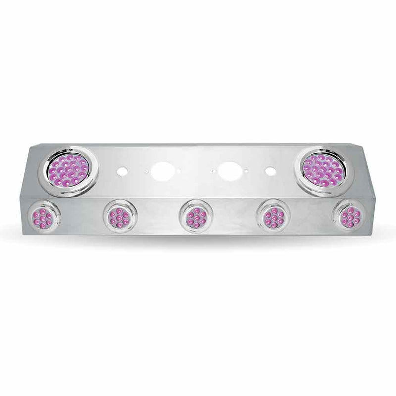 TU-1601L5 Dual LED Airline Box – 4″ & 2″ LEDs (Clear Lens) | Stainless Steel Light Gray