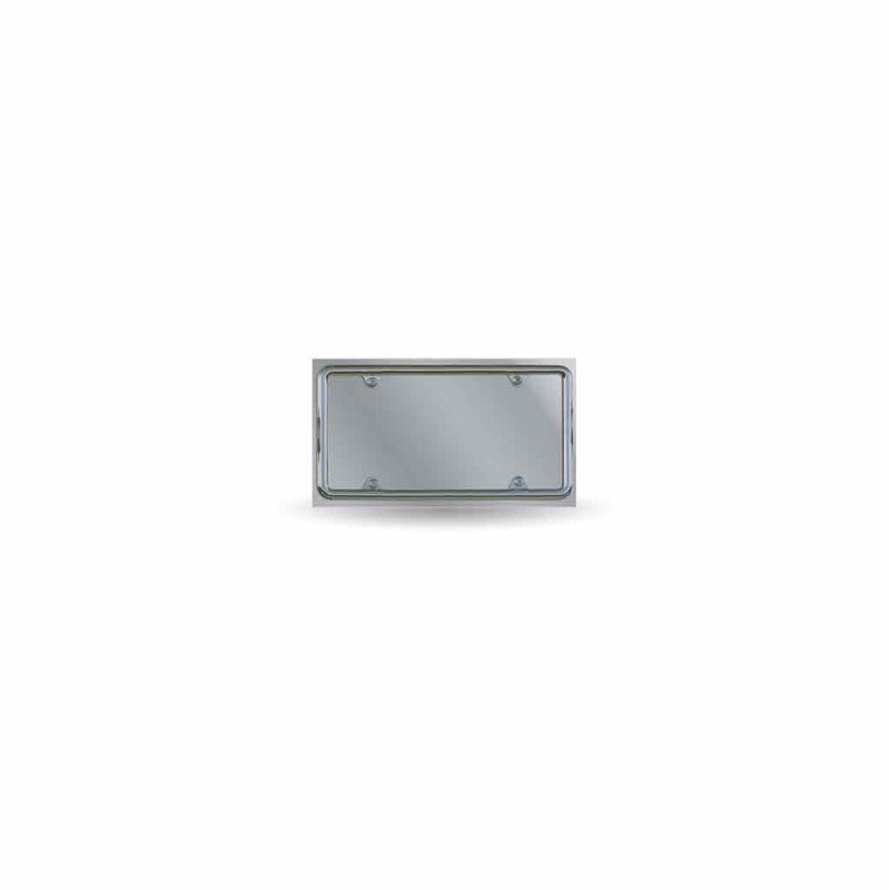 TU-1716 License Plate Holder – Single Plate | Stainless Steel Dark Gray