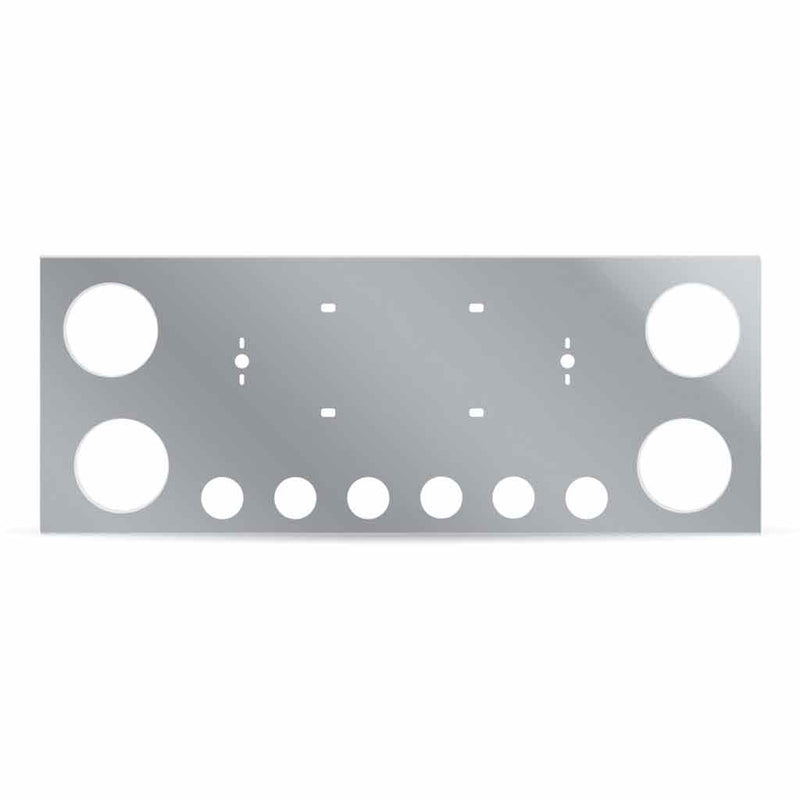 TU-9001 LED Rear Center Panel – 4 x 4″ Holes & 6 x 2″ Holes | Stainless Steel REAR CENTER PANEL Dark Gray