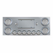 TU-9001L5 Dual LED Rear Center Panel – 4″ & 2″ Dual LEDs (Clear Lens) | Stainless Steel REAR CENTER PANEL Dark Gray