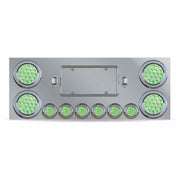 TU-9001L6 Dual LED Rear Center Panel – 4″ & 2″ Dual LEDs (Clear Lens) | Stainless Steel REAR CENTER PANEL Dark Gray