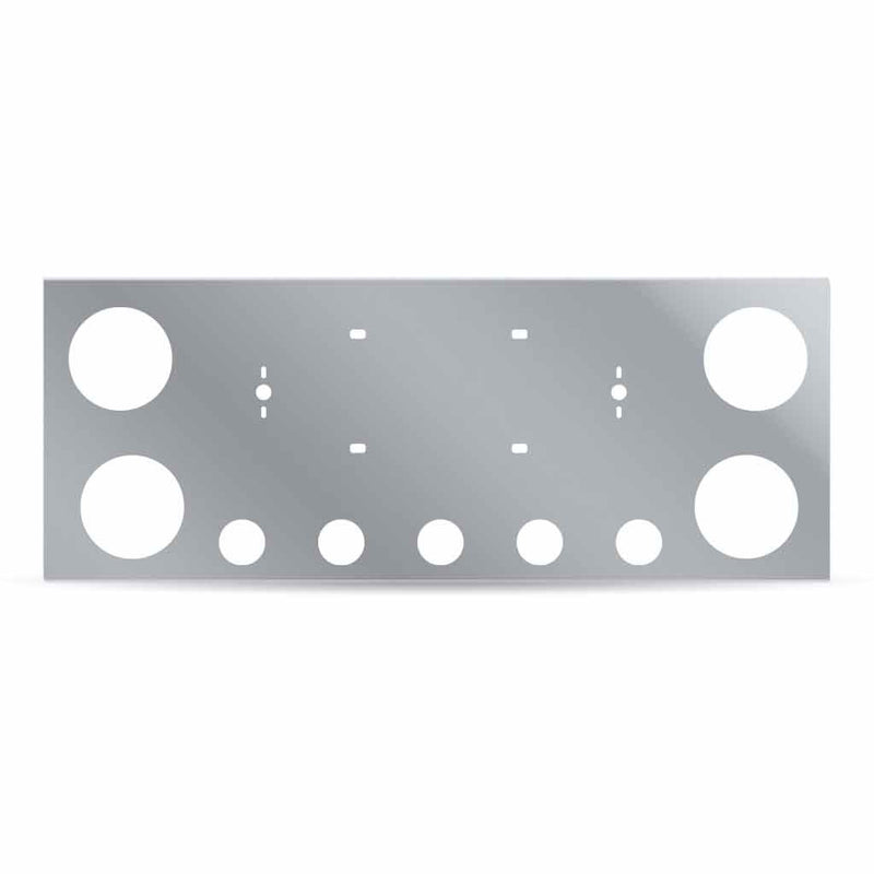 TU-9002 LED Rear Center Panel – 4 x 4″ Holes & 5 x 2.5″ Holes | Stainless Steel REAR CENTER PANEL Dark Gray