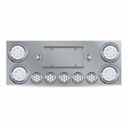 TU-9002L3 Dual LED Rear Center Panel – 4″ & 2.5″ Dual LEDs (Clear Lens) | Stainless Steel REAR CENTER PANEL Dark Gray