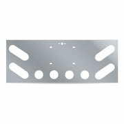 TU-9008 LED Rear Center Panel – 4 x Oval Holes & 4 x 2.5″ Holes | Stainless Steel REAR CENTER PANEL Dark Gray