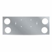 TU-9017 LED Rear Center Panel – 4 x 4″ Holes | Stainless Steel REAR CENTER PANEL Dark Gray