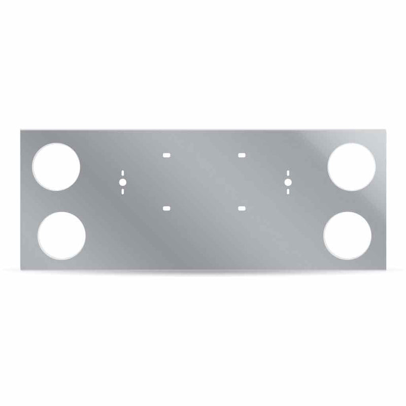 TU-9017 LED Rear Center Panel – 4 x 4″ Holes | Stainless Steel REAR CENTER PANEL Dark Gray