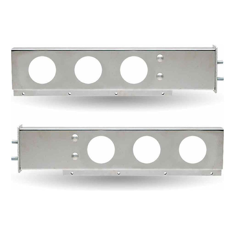 TU-9210 30″ Mud Flap Hangers – 2 1/2″ Bolt Spacing | 6 x 4″ Holes | Stainless Steel MUD FLAP HANGERS Gray