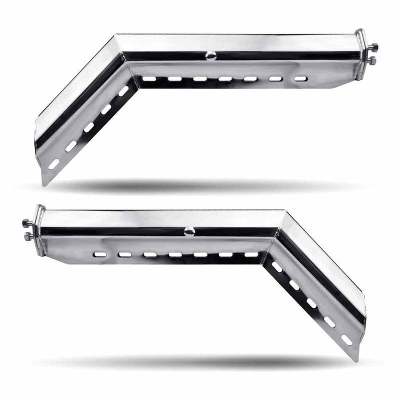 TU-9221 45° Angled 30″ Mud Flap Hangers – 1 1/8″ Bolt Spacing | Chrome Steel MUD FLAP HANGERS Light Gray