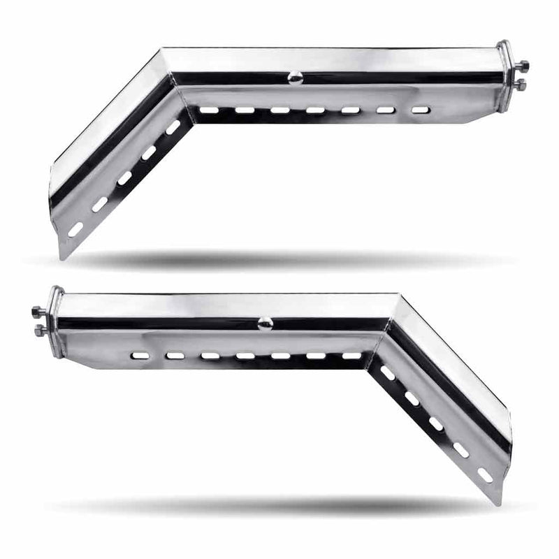 TU-9223 45° Angled 30″ Mud Flap Hangers – 1 1/8″ Bolt Spacing | Stainless Steel MUD FLAP HANGERS Light Gray