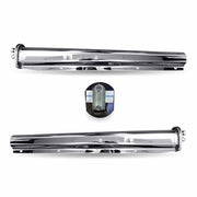 TU-9226 30″ Mud Flap Hangers with Dual Back Plate – 1 1/8″ Bolt Spacing | Stainless Steel MUD FLAP HANGERS Gray