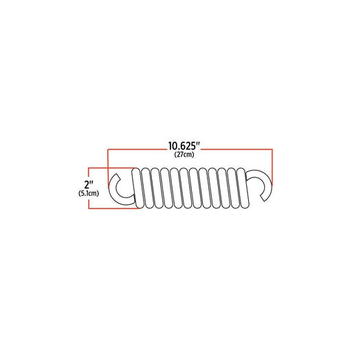 Antique White TU-9230 10 5/8″ Replacement Spring – Steel REPLACEMENT SPRING