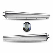 TU-9232 30″ Mud Flap Hangers – 2 1/2″ Bolt Spacing | Chrome Steel MUD FLAP HANGERS Light Gray