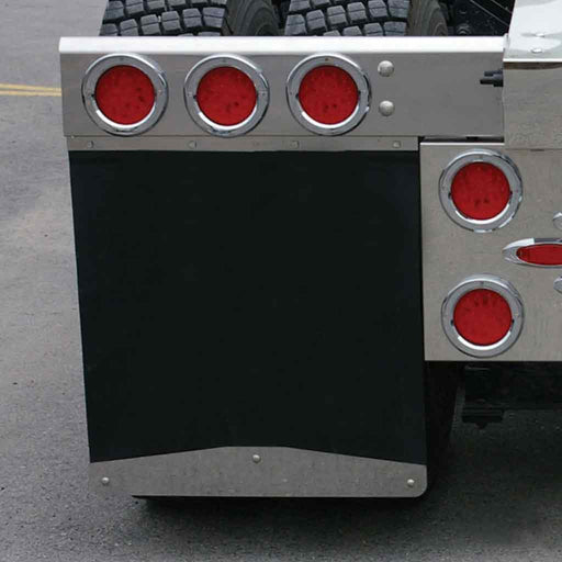 Black TU-9239 24″ Wave Bottom Mud Flap Weights – Bolted | Stainless Steel MUD FLAP WEIGHTS
