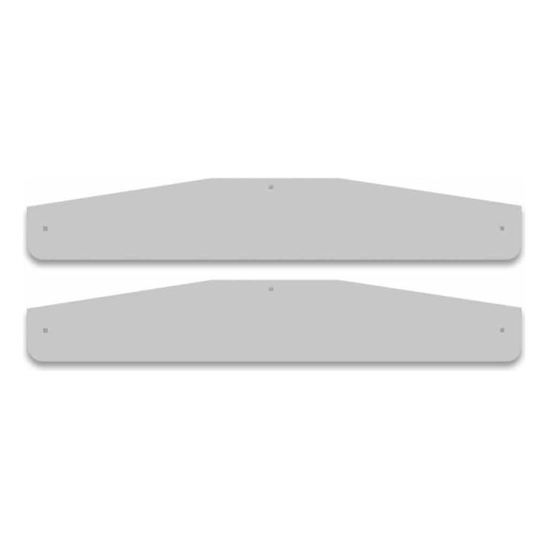 TU-9246 24″ Angled Bottom Mud Flap Weights – Bolted | Stainless Steel MUD FLAP WEIGHTS Gray