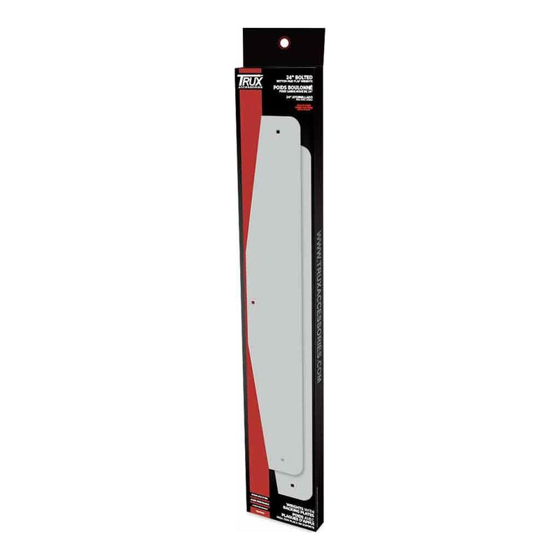 TU-9246 24″ Angled Bottom Mud Flap Weights – Bolted | Stainless Steel MUD FLAP WEIGHTS Black