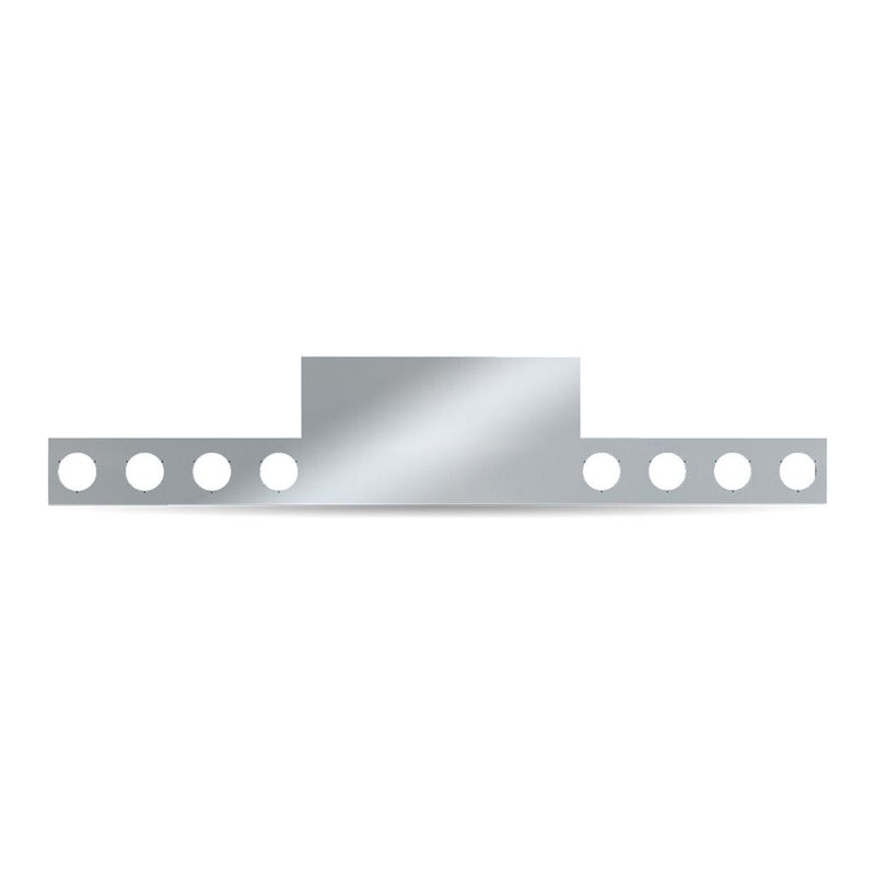 TU-9272 Rear T-Bar Panel & Light Bar with 8 x 4" Light Holes t-bar panel Gray