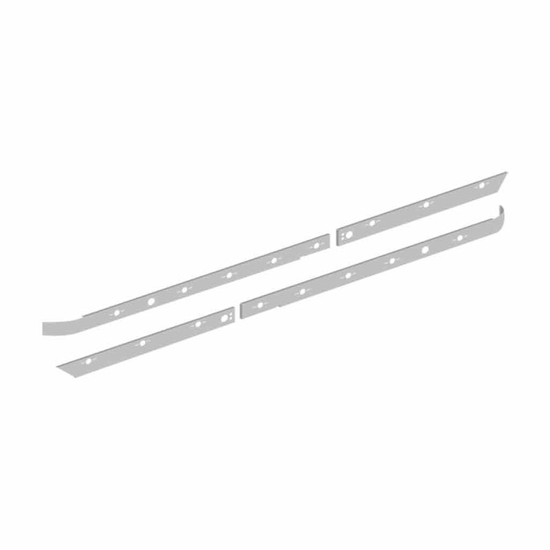 TV-1002 Volvo VN/VNL Cab & Sleeper Kit (2003-2018) – 16 x Slotted Holes Exterior Trim Gray