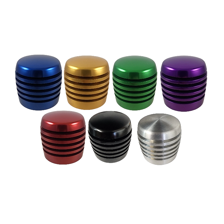 XBR-200 Grooved Cylinder Style Aluminum Shift Knob (1/2"-13 female threads) (Choose Color)