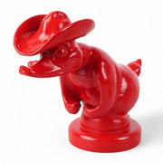 Duck Hood Pull Ornament (Choose Style) Cowboy Duck Firebrick