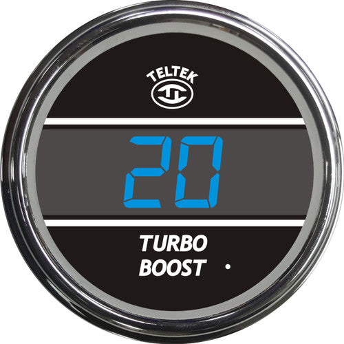 #213 TURBO BOOST; BLUE DISPLAY;CHROME GAUGE Dark Slate Gray