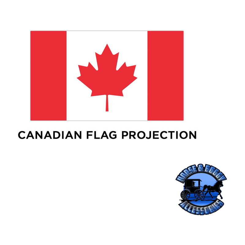 Trux LED Projector Door Light for Kenworth/Peterbilt (OEM fitment) (Choose Style) DOOR LIGHT Canadian Flag - Diver Side,Canadian Flag - Passenger Side Firebrick