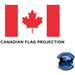 Firebrick Trux LED Projector Door Light for Kenworth/Peterbilt (OEM fitment) (Choose Style) DOOR LIGHT Canadian Flag - Diver Side,Canadian Flag - Passenger Side