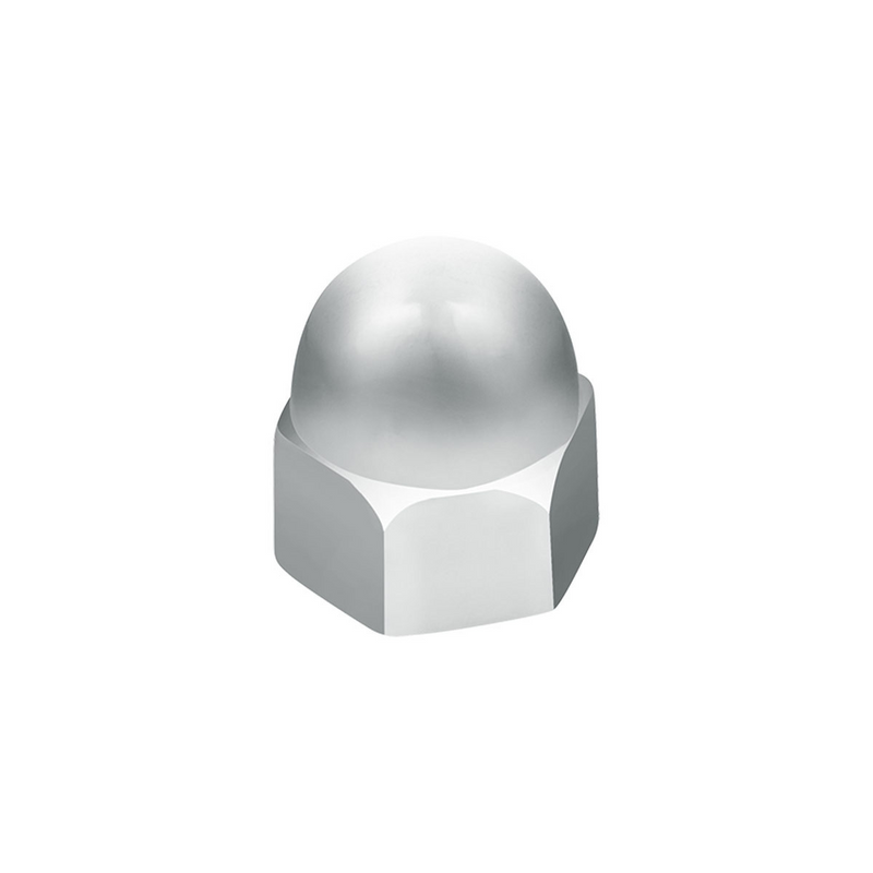 3/8" X 5/8" Chrome Die-Cast Acorn Nut Cover (50 pcs/Bag)
