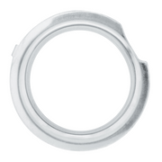 Dome Front Axle Cover With 33mm Standard Style Push-On Nut Covers - Chrome