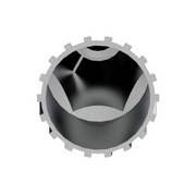 33mm X 4-3/4" Chrome Super Spike Nut Covers - Push-On (Box of 10)