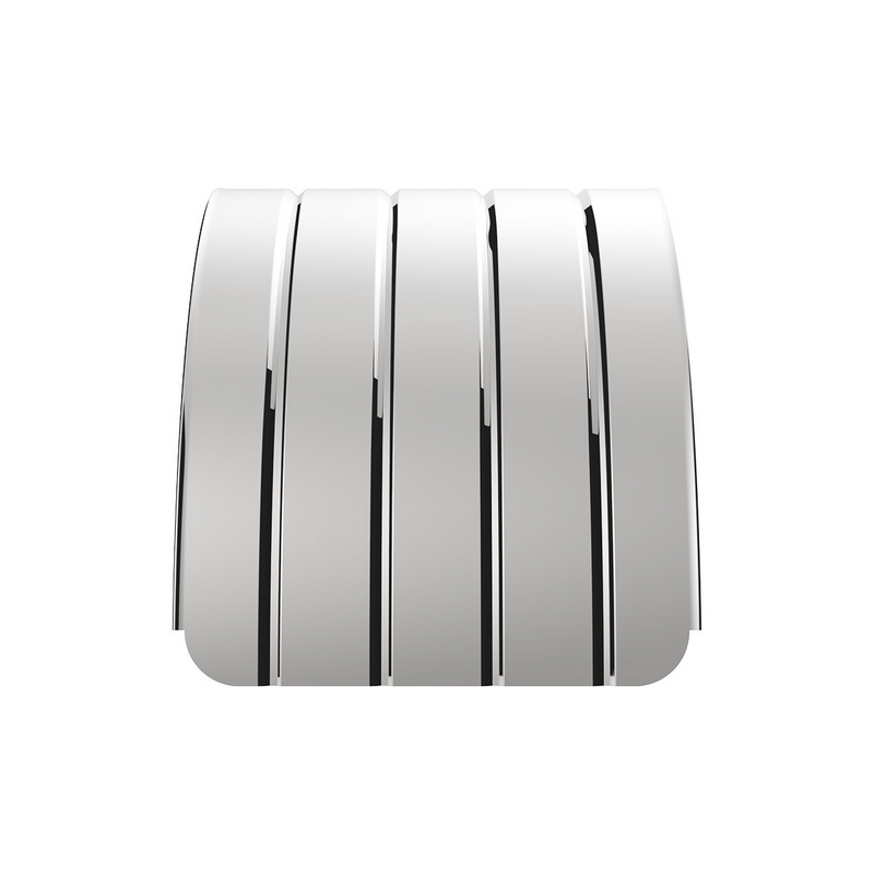 126" 430 Stainless Steel (18ga) Beaded Edge Ribbed Full Fender  54" Spread - SR Series (Pair)