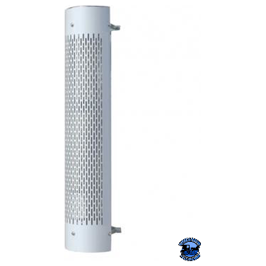 United Pacific 48" TALL 270 DEGREE STAINLESS EXHAUST MUFFLER SHIELD FOR 10" and 9" DIAMETER EXHAUST - VERTICAL SLOT United Pacific Shield Exhaust 10",9" Gray