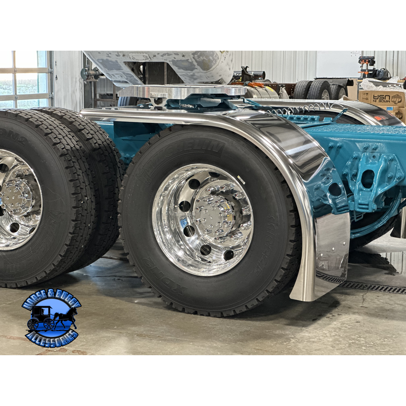 #BA710 (Rollin Low) Half Fenders 80'' 430 Stainless Hogebuilt (Sold in pairs) FENDER Dark Slate Gray