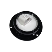 207FR LED Marker/Clearance PC-Rated, Round AMP w/Flange 2.5" Black